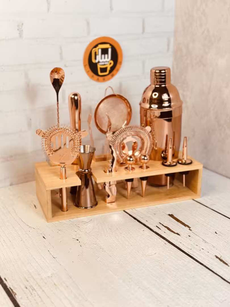 ست بار سرد پایه چوبی زرگلد کد 10