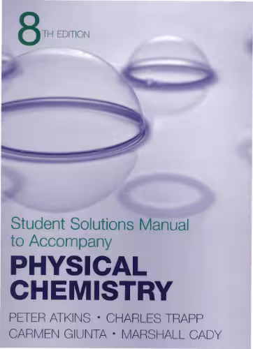 خرید و دانلود نسخه کامل کتاب Physical Chemistry Student Solutions Manual