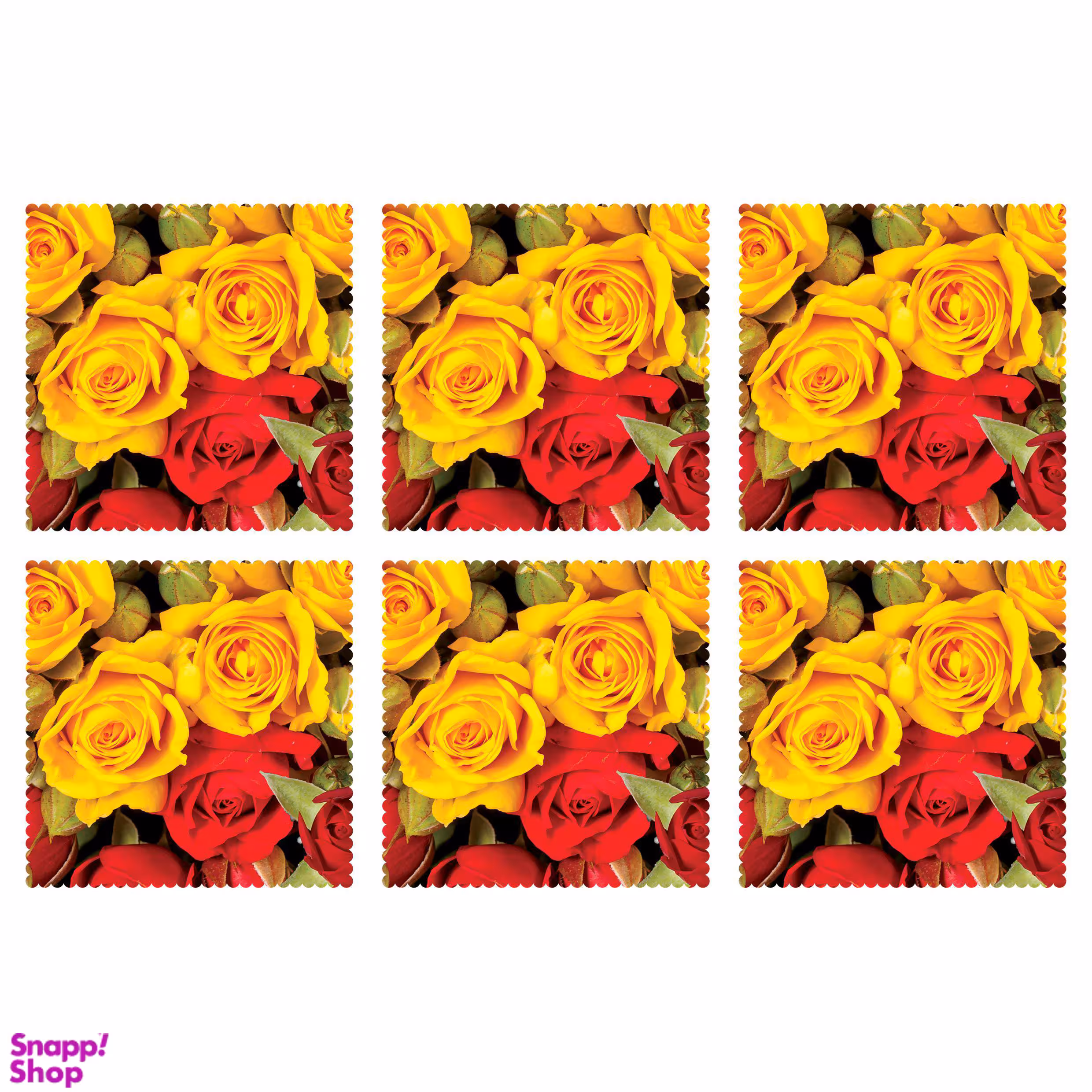 زیر لیوانی مدل C1-42800 بسته 6 عددی چند رنگ