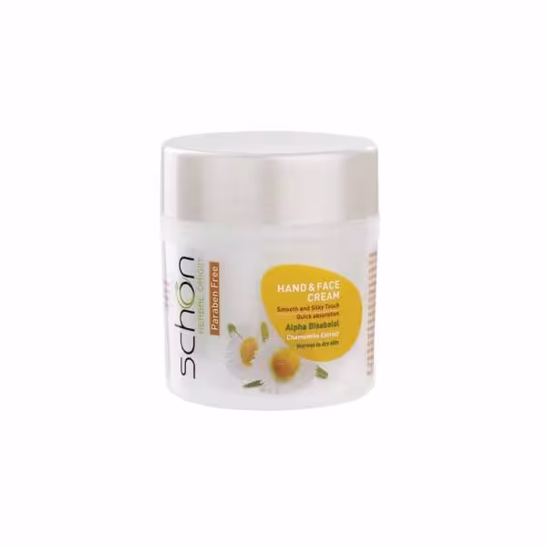 کرم دست و صورت کاسه ای حاوی عصاره بابونه شون