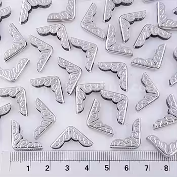 پرچ کناره 1.5 نقره ای طرح دار