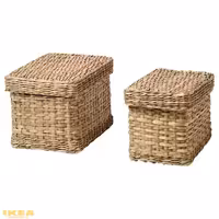 جعبه درب دار ست 2 تایی مدل LURPASSA | برند ایکیا | ارسال 15 الی 20 روز کاری