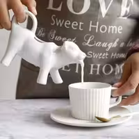 شیر ریز طرح گاو سرامیکی