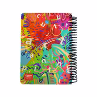 دفتر 200 برگ سیمی فانتزی جلد سخت الیپون طرح 2