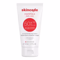 لوسیون ضد آفتاب بی‌رنگ فاقد چربی SPF50 اسکین کد