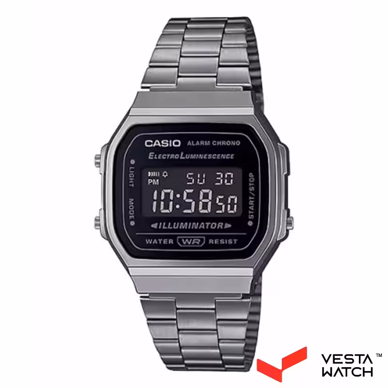 ساعت مچی مردانه و زنانه کاسیو CASIO مدل A168WGG-1BDF