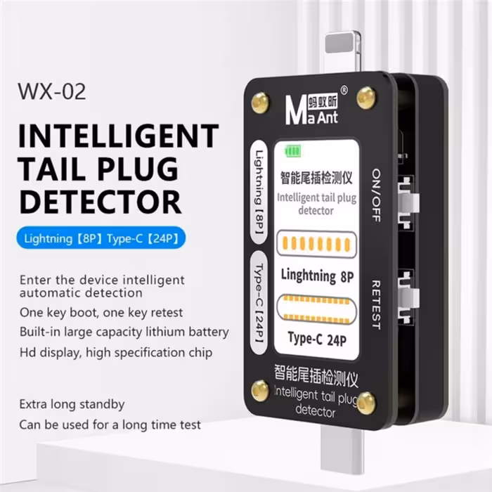 تستر شارژ MAANT WX-02 (TYPE-C/IPHONE)