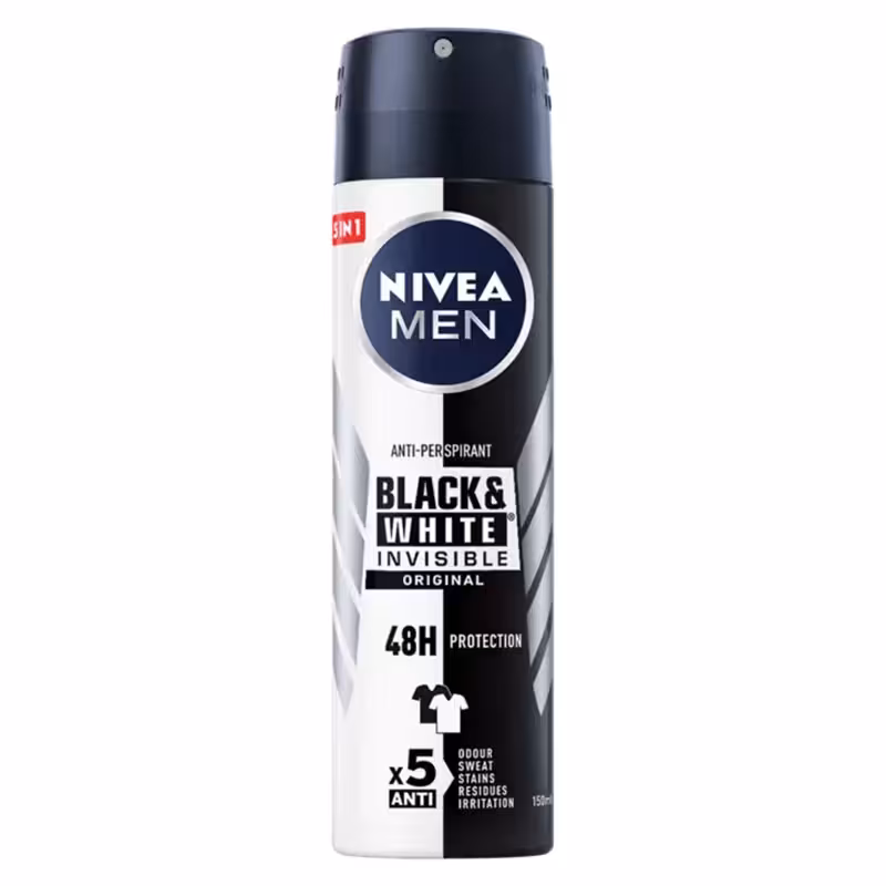 اسپری بدن 48 ساعته BLACK & WHITE INVISIBLE ORIGINAL  مردانه نیوآ