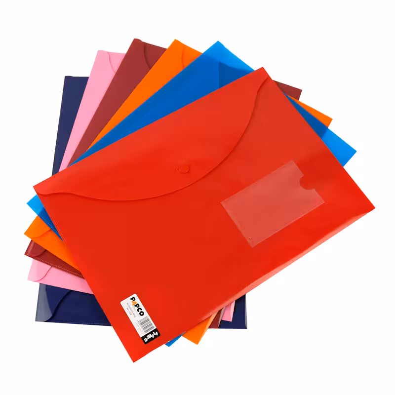 پوشه دکمه دار مات پاپکو Papco A4-116B A4