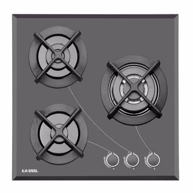 اجاق گاز صفحه ای شیشه ای ایلیا استیل مدل G 302