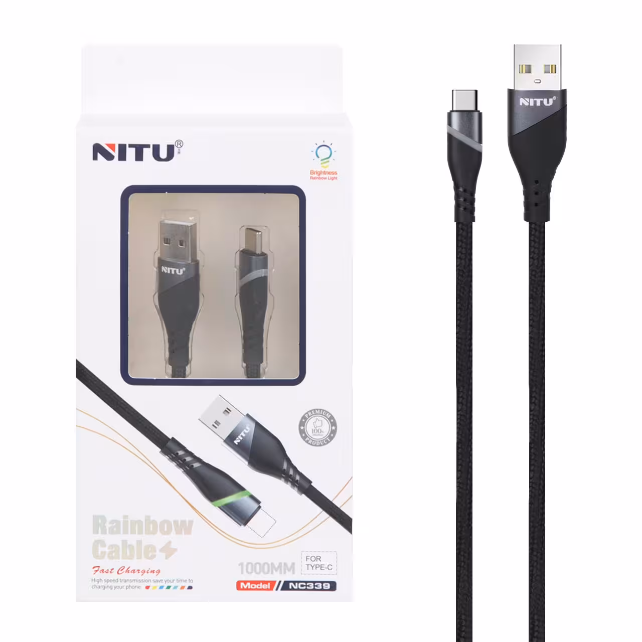 کابل شارژ NITU Type-C مدل NC339