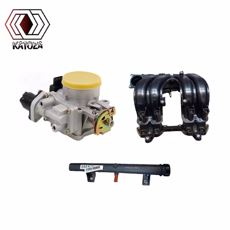 منیفولد XUM کروز با دریچه گاز نیسان 37 و ریل سوخت XUM مژده وصل