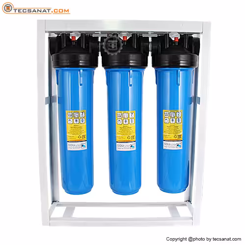 هوزینگ سه مرحله 20 اینچ ورودی 1 اینچ ضد جلبک جامبو سوفیلتر SouFilter