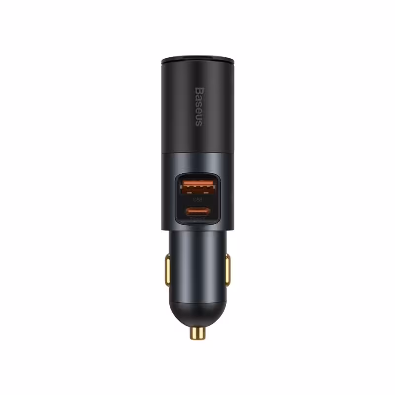 شارژر فندکی باسئوس مدل CCBX-120CX 2in1