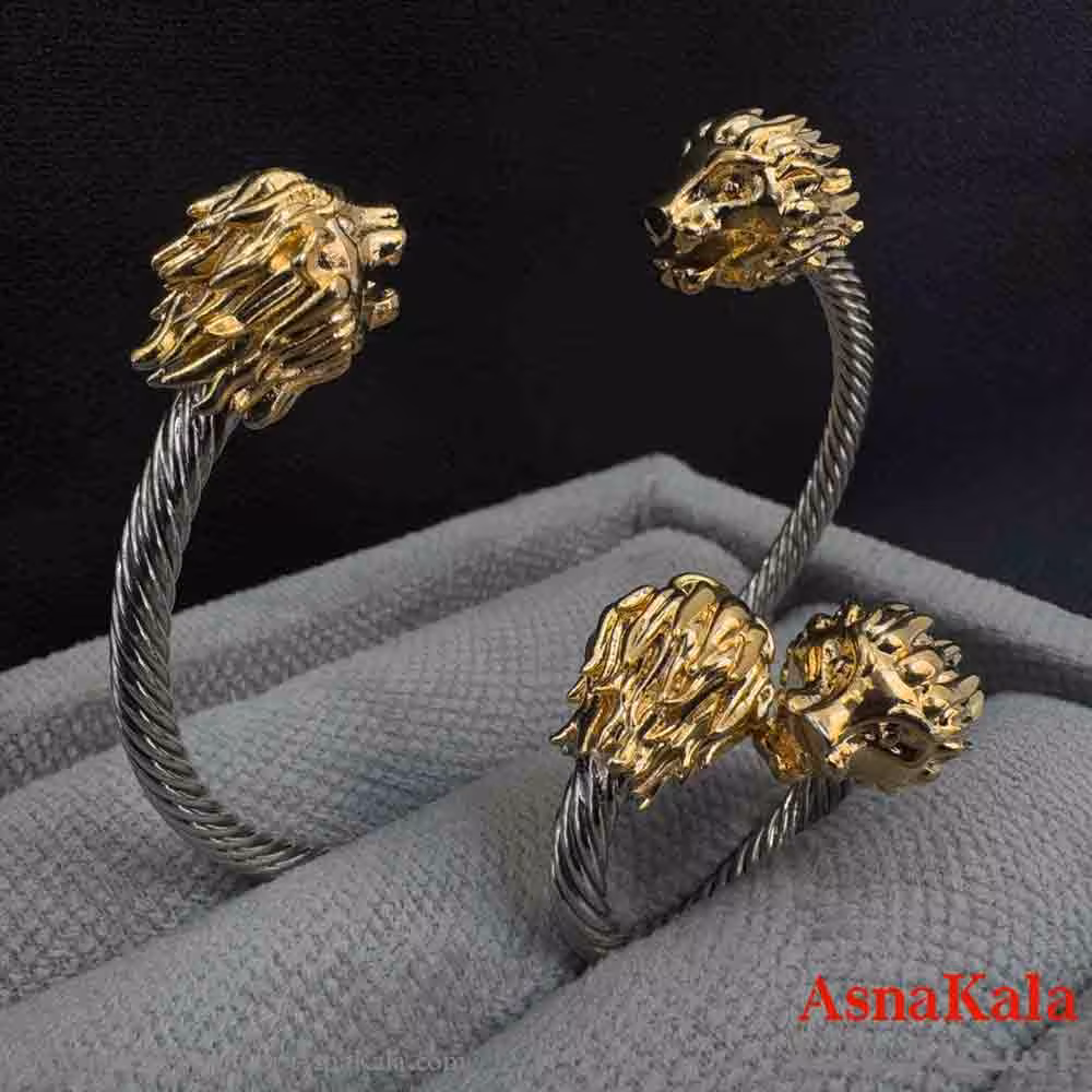 ست زنانه شیر YSX  شامل  بنگل و انگشتر فری سایز  کد NIM141010W