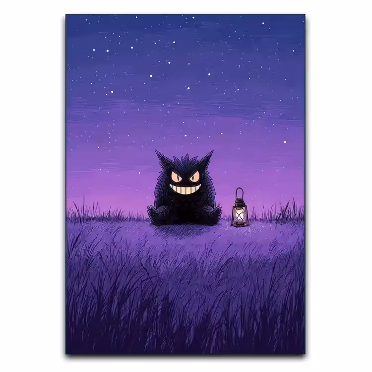 تابلو فانتزی هیولا سیاه