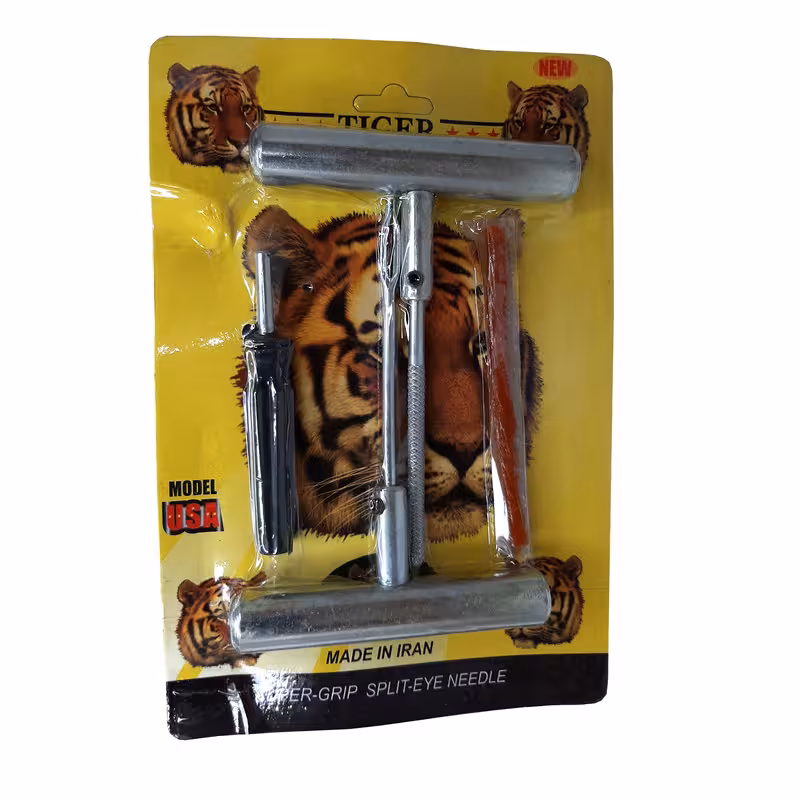 کیت پنچرگیری لاستیک خودرو تایگر مدل ZFE-7425 مجموعه 4 عددی | کالا مکس
