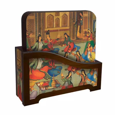 زیر لیوانی لوکسینو مدل سنتی ایرانی مجموعه 6 عددی