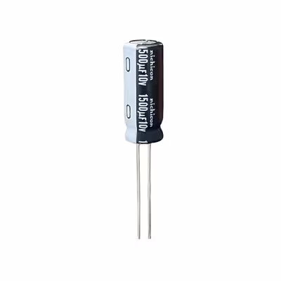 خازن الکترولیت 1500 میکروفاراد 10 ولت نیچیکون مدل TEC-150010 بسته 4 عددی 