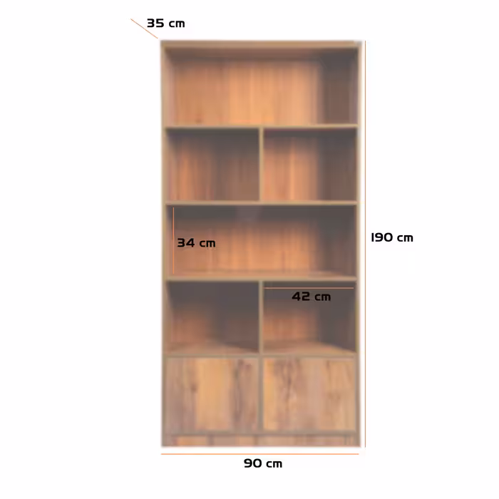 کمد اداری هیراد مدل K108-MDF