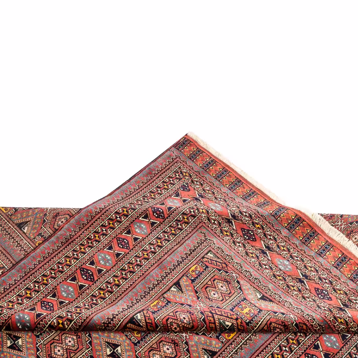 فرش دستبافت  سه و نیم متری مدل ترکمن  کد 40.1950