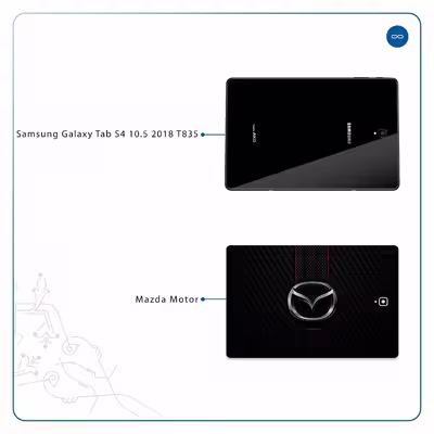 برچسب پوششی ماهوت مدل Mazda Motor مناسب برای تبلت سامسونگ Galaxy Tab S4 10.5 2018 T835