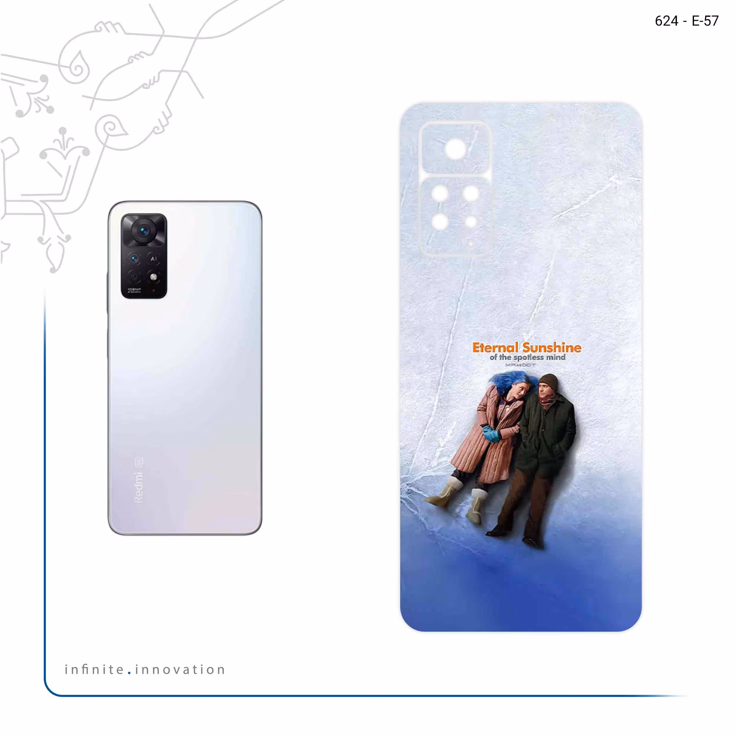 برچسب پوششی ماهوت مدل Eternal Sunshine of the Spotless Mind مناسب برای گوشی موبایل شیائومی Redmi Note 11 Pro Plus 5G (India)