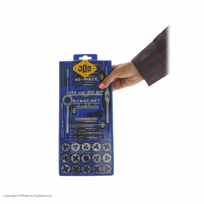 مته حدیده و قلاویز جاب مدل JE-40 مجموعه 40 عددی
