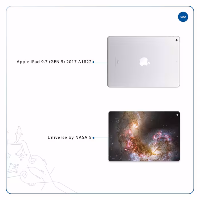 برچسب پوششی ماهوت مدل Universe-by-NASA-5 مناسب برای تبلت اپل iPad 9.7 (GEN 5) 2017 A1822