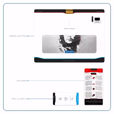 برچسب پوششی ماهوت مدل Che-Guevara مناسب برای تبلت مایکروسافت Surface 2 RT 2013