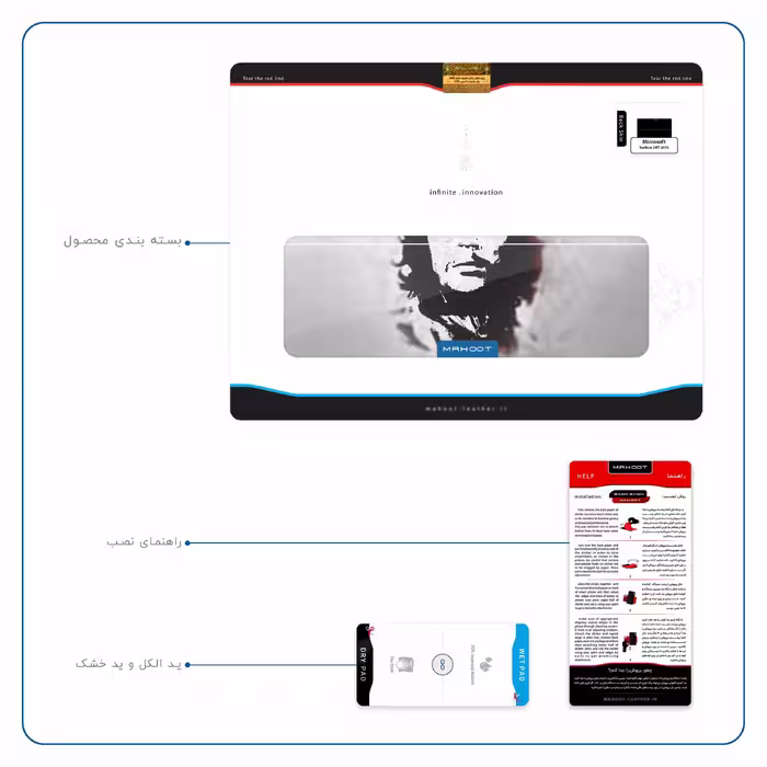 برچسب پوششی ماهوت مدل Che-Guevara مناسب برای تبلت مایکروسافت Surface 2 RT 2013