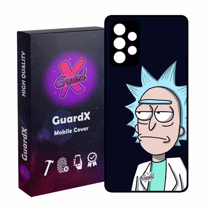 کاور گارد ایکس طرح Rick and Morty مدل Glass10030 مناسب برای گوشی موبایل سامسونگ Galaxy A13 4G