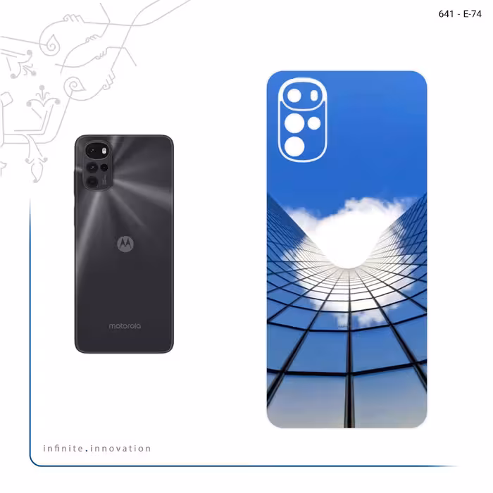 برچسب پوششی ماهوت مدل Glass skyscraper مناسب برای گوشی موبایل موتورولا Moto G22