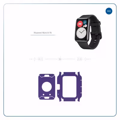 برچسب ماهوت طرح Matte BlueBerry مناسب برای ساعت هوشمند هوآوی Watch Fit