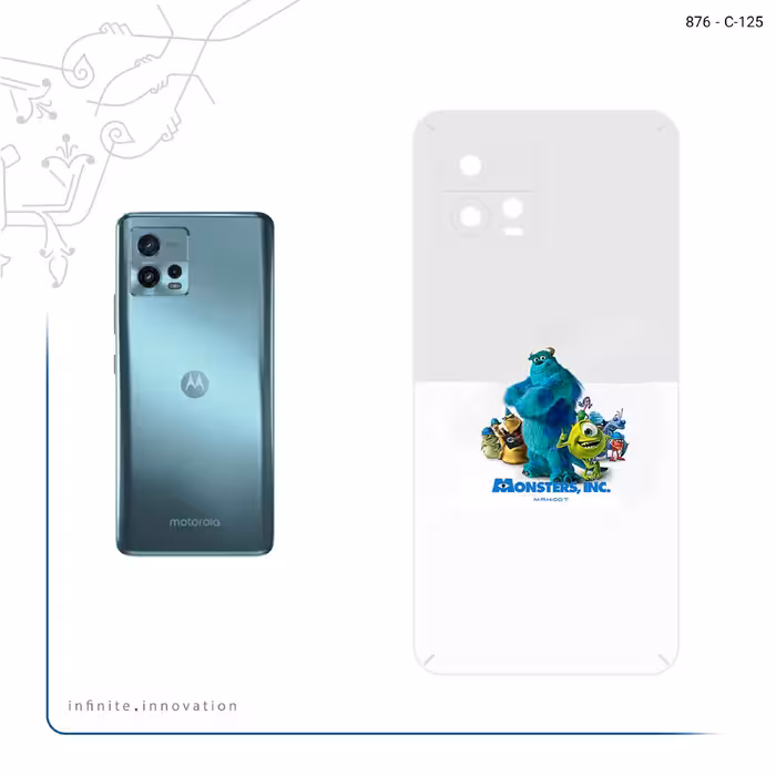 برچسب پوششی ماهوت مدل Monsters Inc مناسب برای گوشی موبایل موتورولا Moto G72