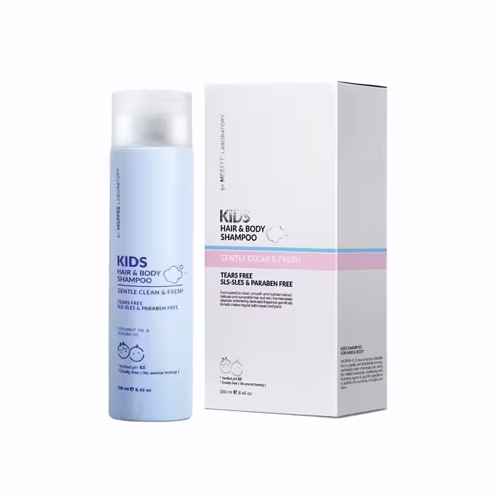 شامپو سر و بدن کودک موپک مدل GENTLE CLEAN &amp; FRESH حجم 250 میلی لیتر