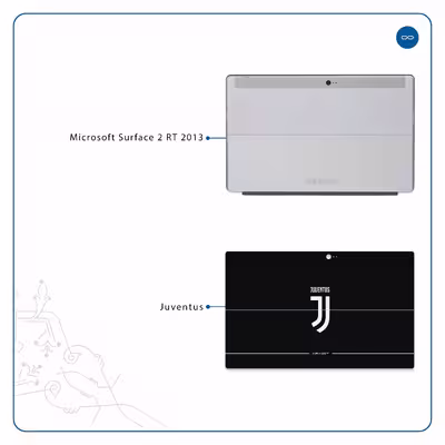 برچسب پوششی ماهوت مدل Juventus مناسب برای تبلت مایکروسافت Surface 2 RT 2013