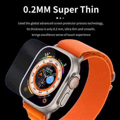 محافظ صفحه نمایش گرین لاین مدل Ultra HD مناسب برای اپل واچ 49 میلی متری سری Ultra