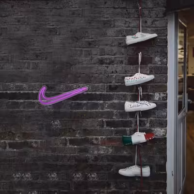 چراغ دیواری نئون دیزاین طرح Nike_PR