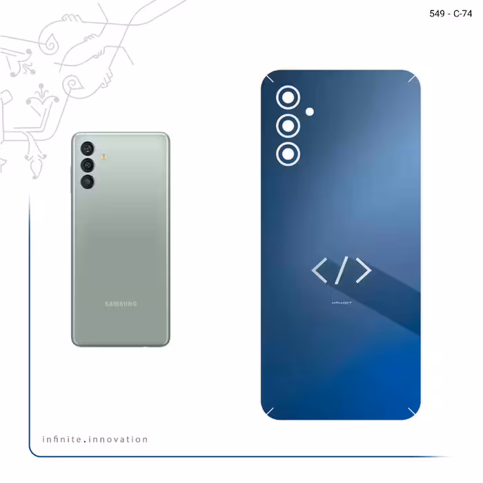 برچسب پوششی ماهوت مدل Minimal Coding icon مناسب برای گوشی موبایل سامسونگ Galaxy M13 (India)