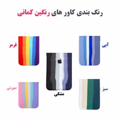 کاور مدل Rainbow مناسب برای گوشی موبایل اپل Iphone 7 Plus / 8 Plus به همراه محافظ صفحه نمایش