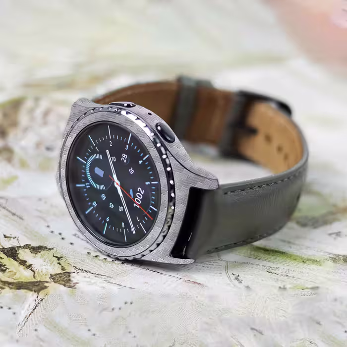 برچسب ماهوت طرح Steel-Fiber مناسب برای ساعت هوشمند سامسونگ Galaxy Gear S2 Classic