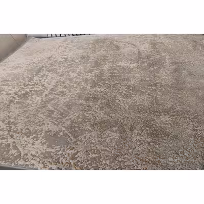 فرش ماشینی زمرد مشهد طرح پتینه مدل AN013 زمینه نقره ای