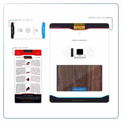 برچسب پوششی ماهوت مدل Dark Walnut Wood مناسب برای تبلت اپل iPad mini 2 2013 A1490