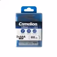 باتری نیم قلم شارژی کملیون-650 میلی آمپر-سوکت شارژ دار