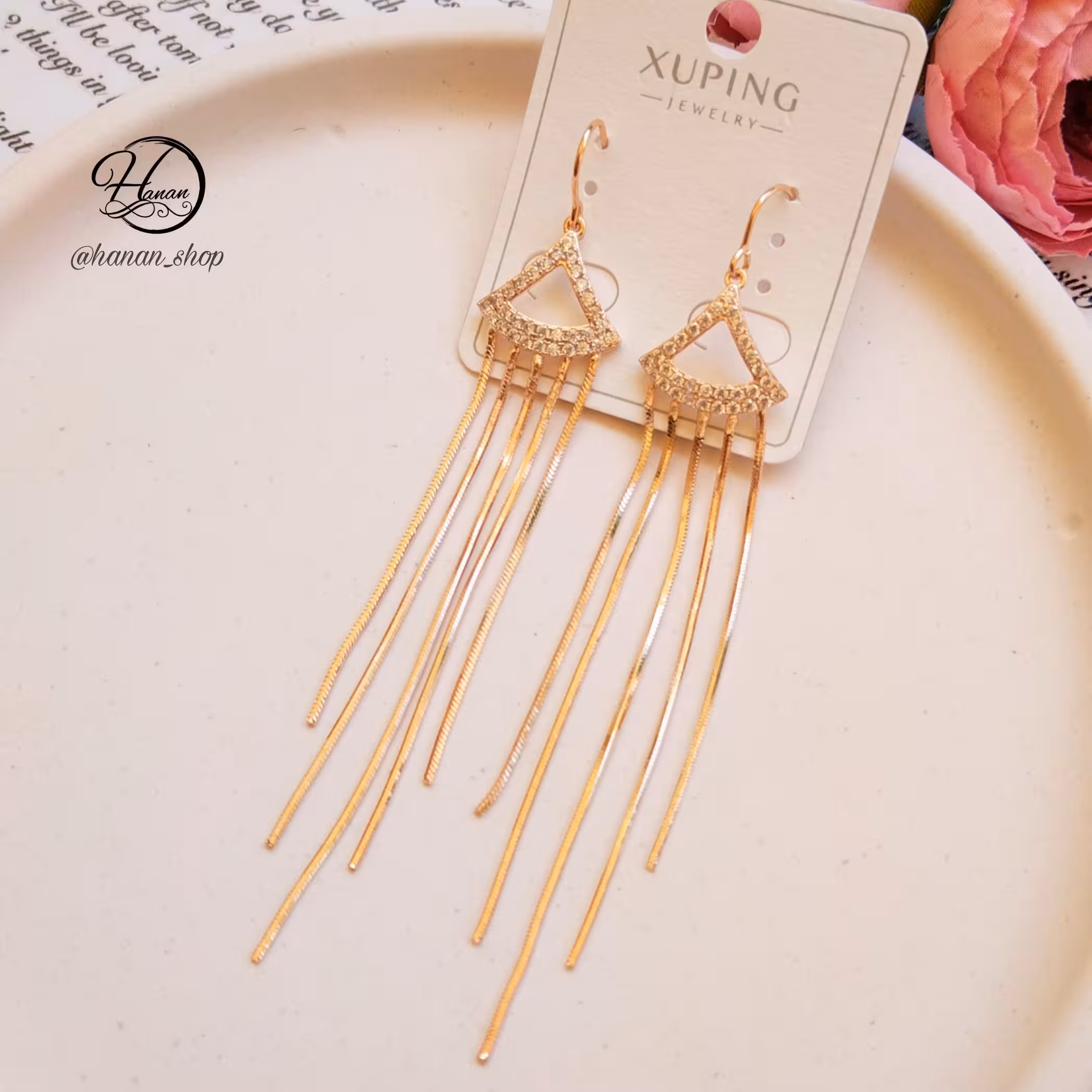 گوشواره ژوپینگ آویزدار کد 11158 آبکاری طلا ضد حساسیت اکسسوری و زیورآلات شیک 