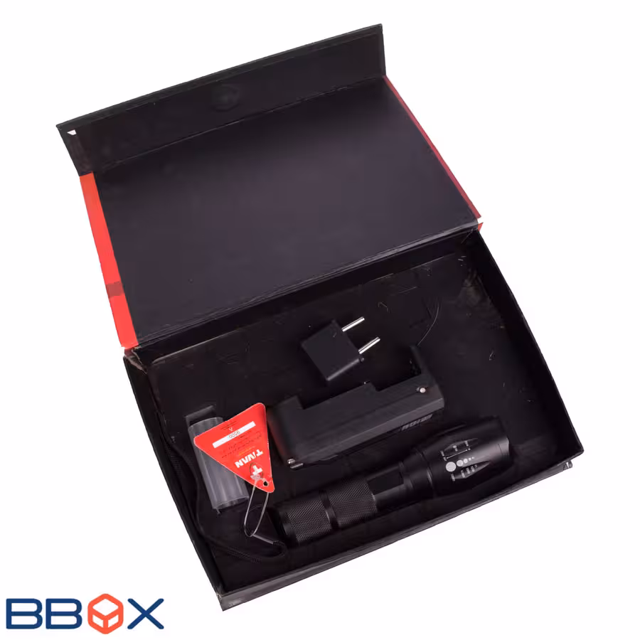 چراغ قوه شارژی - با امکان زوم مدل 2190 تیوان بی باکس