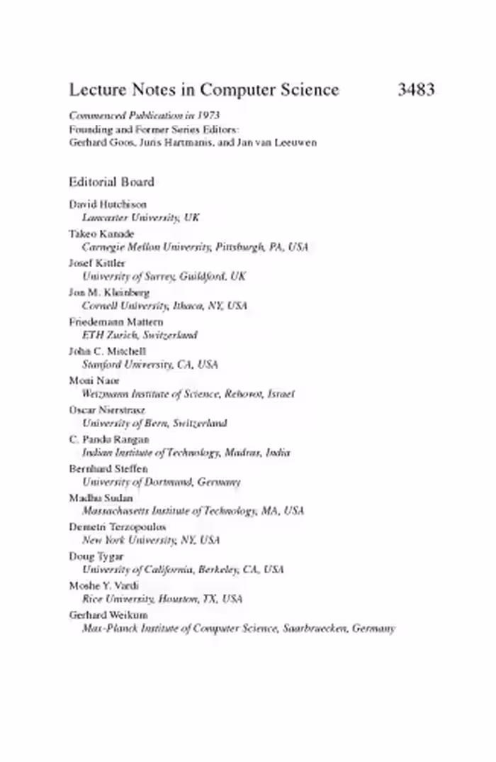 خرید و دانلود نسخه کامل کتاب Computational Science and Its Applications – ICCSA 2005: International Conference, Singapore, May 9-12, 2005, Proceedings, Part IV