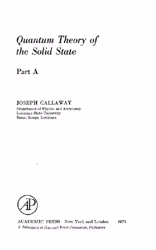خرید و دانلود نسخه کامل کتاب Quantum theory of the solid state