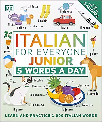 کتاب ایتالیایی Italian for Everyone Junior 5 Words a Day